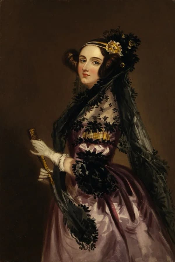 Oil painting portrait of Ada Lovelace