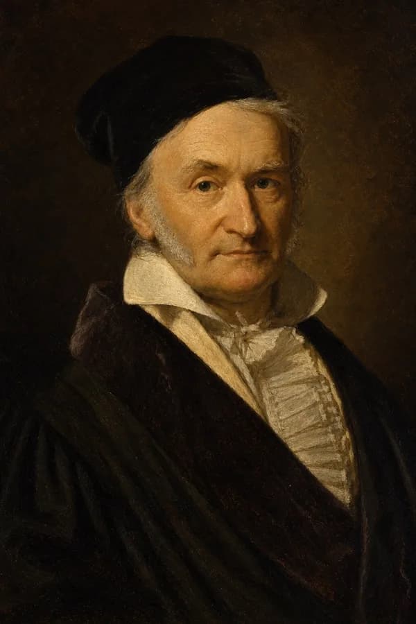 Oil painting portrait of Carl Friedrich Gauss