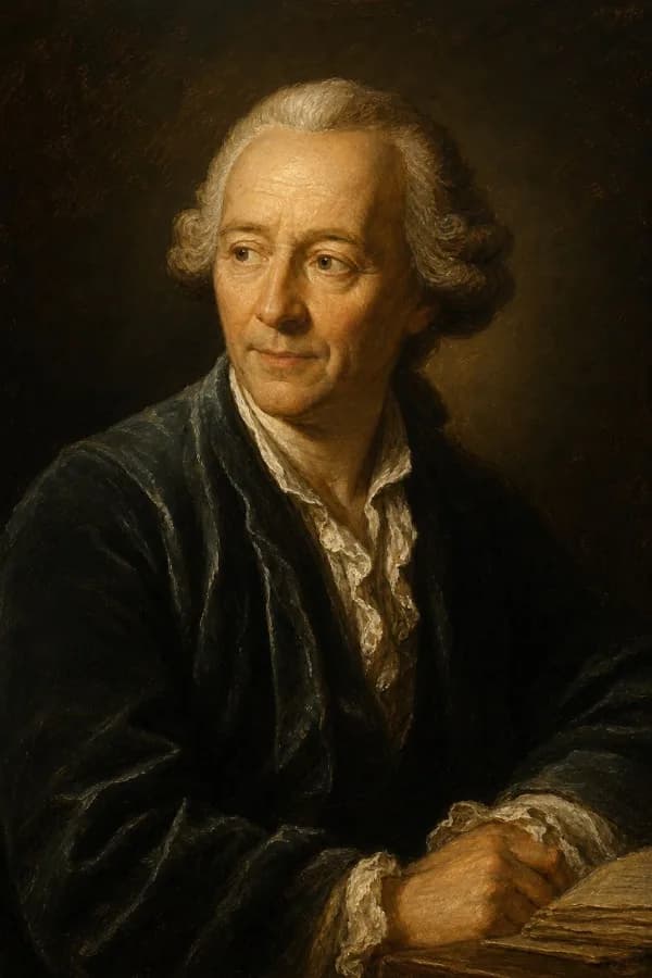 Oil painting portrait of Leonhard Euler