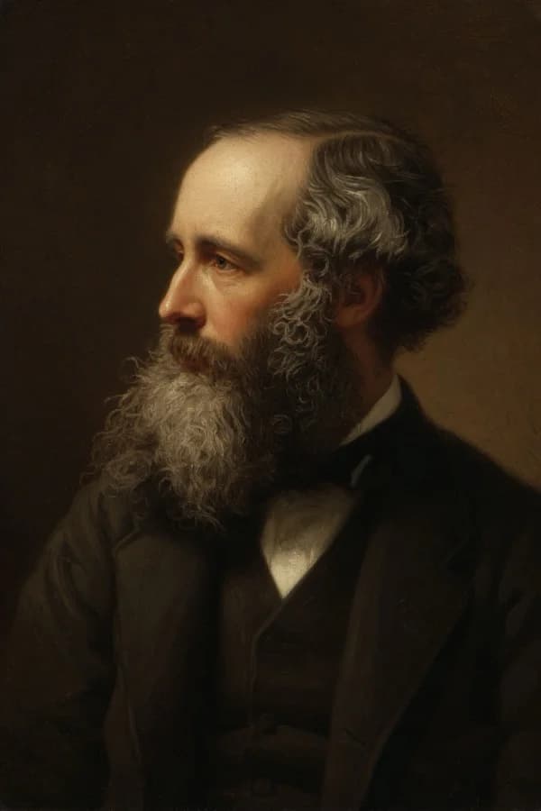 Oil painting portrait of James Clerk Maxwell